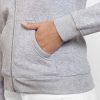 chaqueta sudadera  personalizada con nombres gris