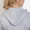 chaqueta sudadera capucha mujer entallada personalizada gris capucha